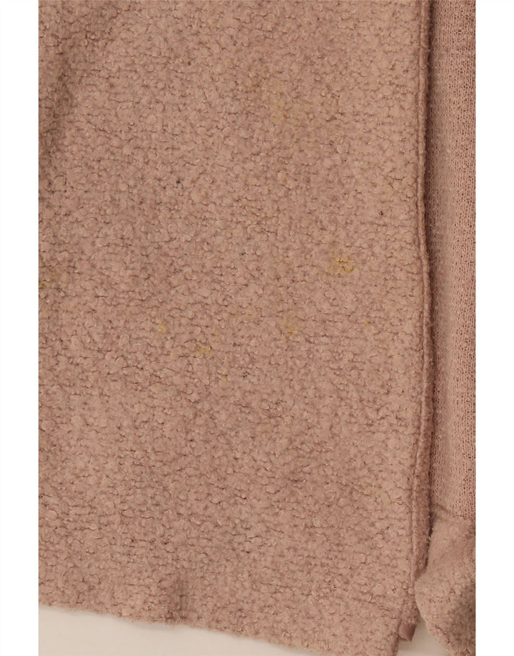 Marks & Spencer Womens Longline Open Cardigan Sweater UK 12 Medium Pink