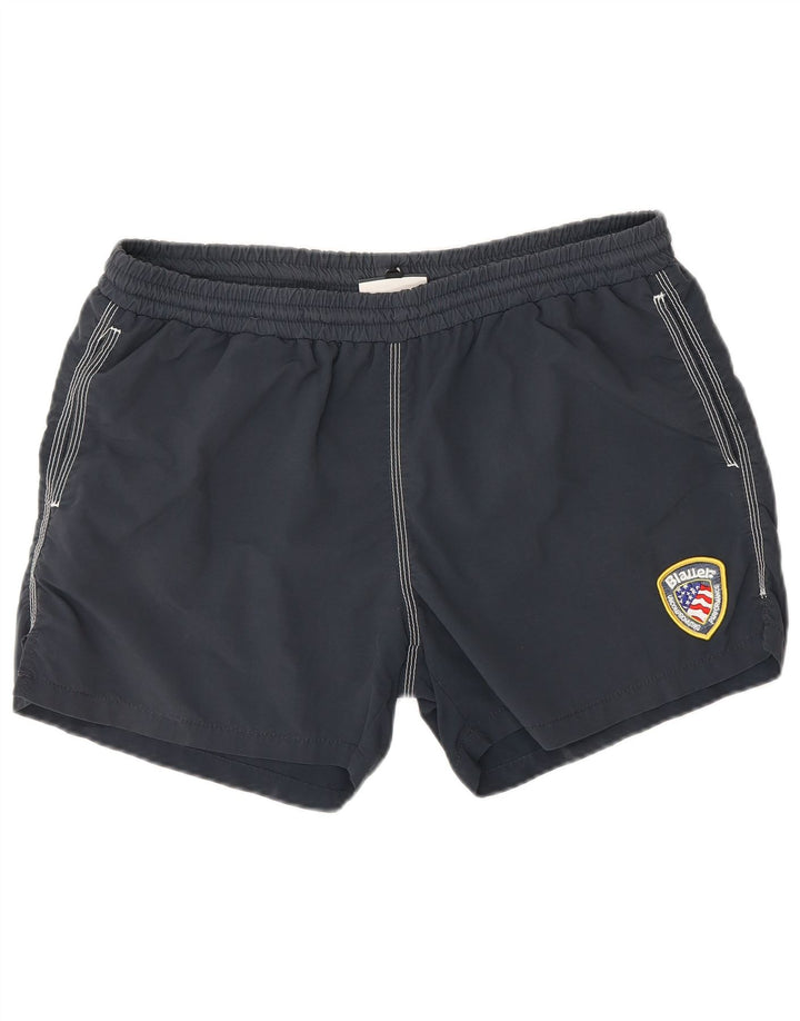Blauer Herren-Badeshorts, groß, marineblaues Nylon