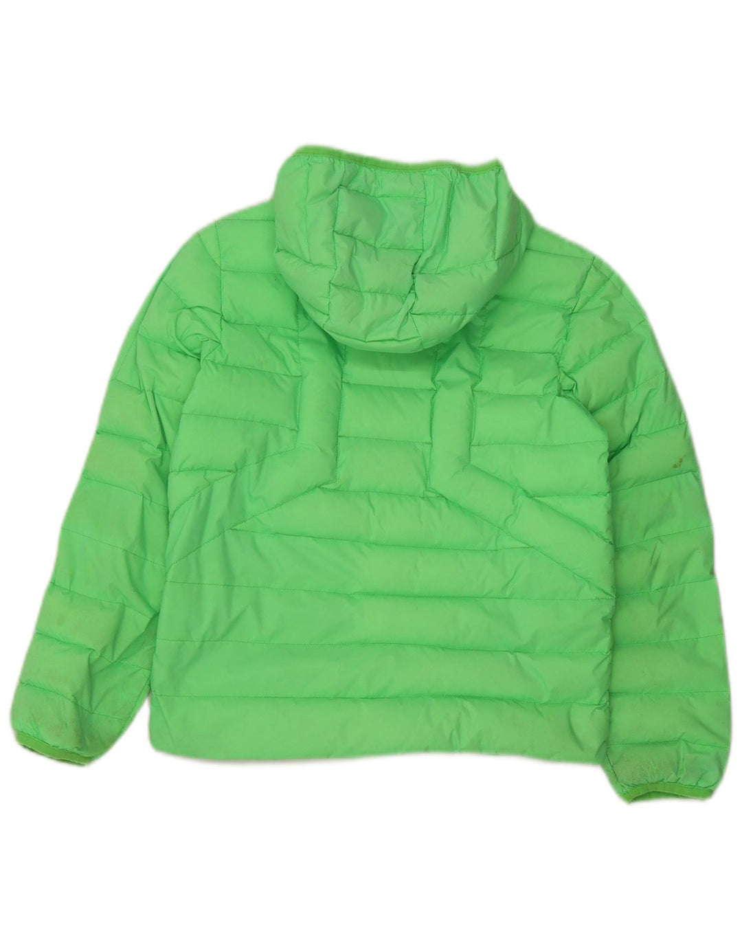 Diesel Boys Hooded Padded Jacket 10-11 Years Green Nylon