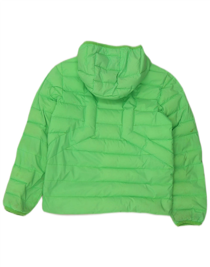 Diesel Boys Hooded Padded Jacket 10-11 Years Green Nylon