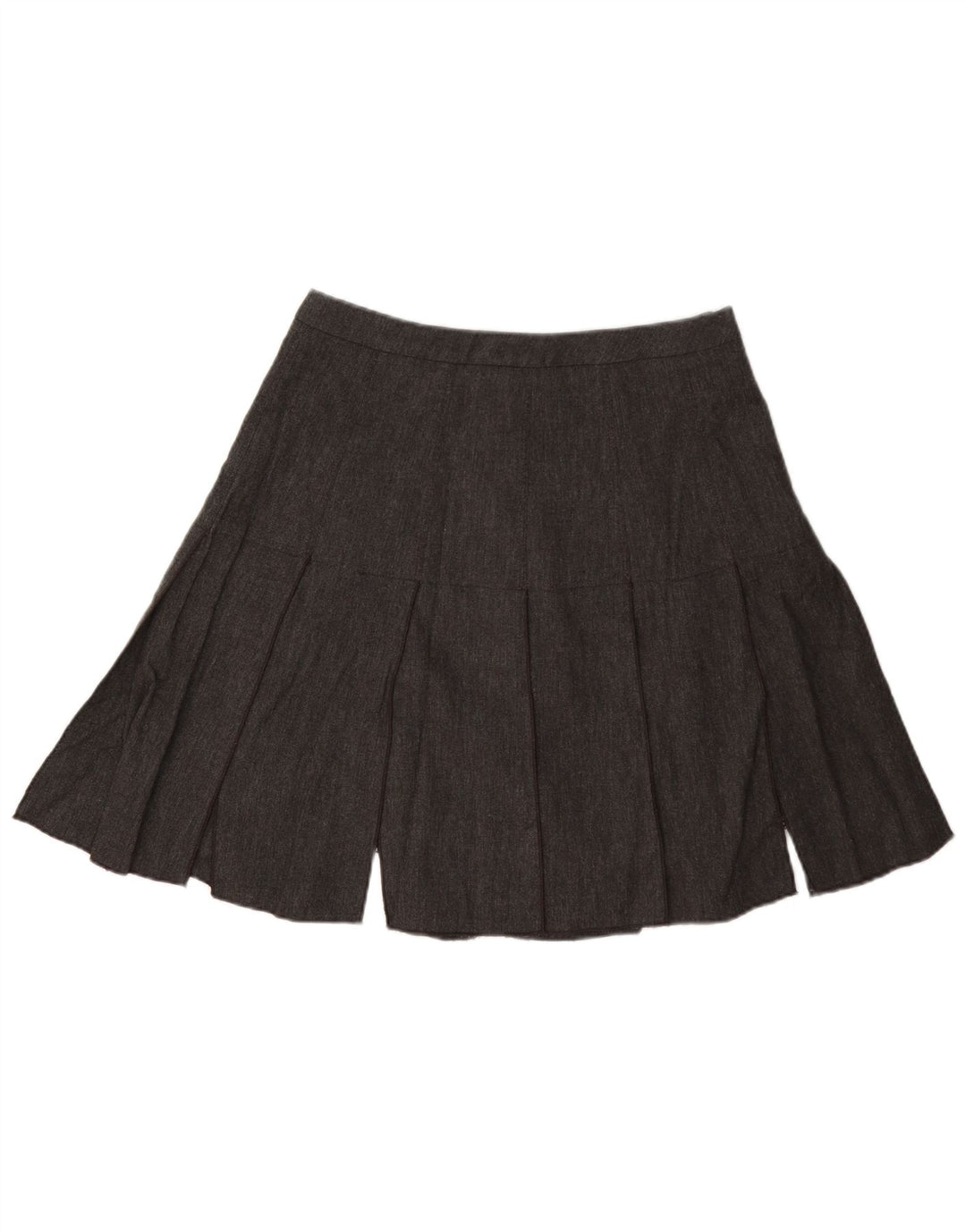Roberto Cavalli Womens Pleated A-Line Skirt W28 Medium Grey