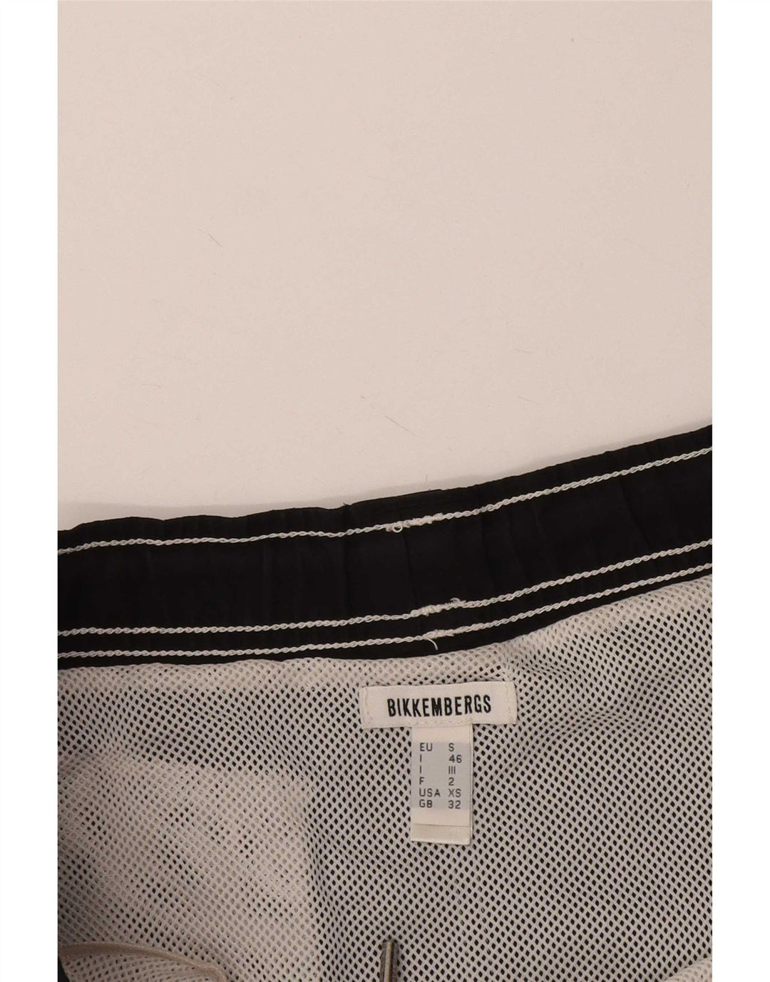 Bikkembergs Mens Graphic Swimming Shorts Medium Black Polyester