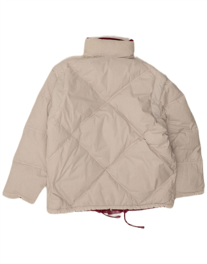 Diadora Herren Reversible Loose Fit Wattierte Jacke UK 38 Mittelrosa Polyester