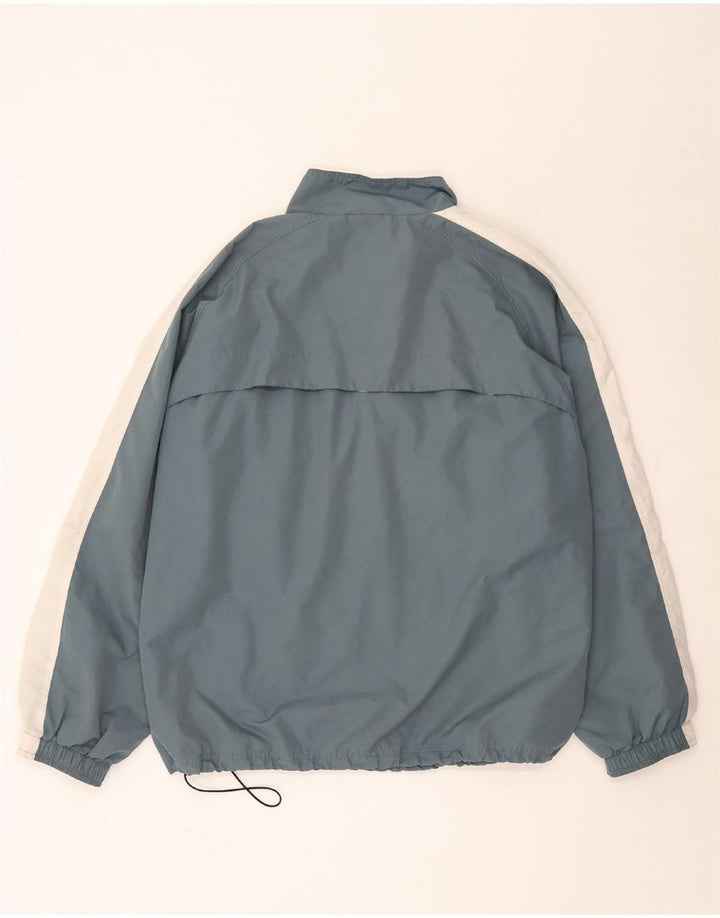Puma Mens Loose Fit Anorak Jacket UK 38 Medium Blue Colourblock