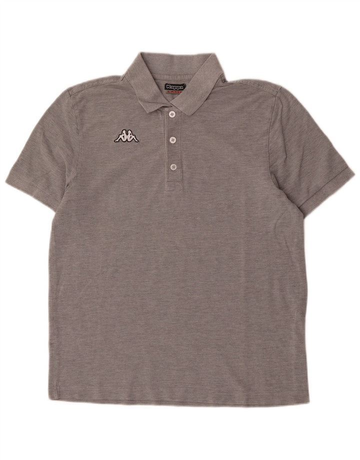 Tricou polo pentru bărbați Kappa, mare, gri