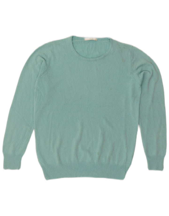 Marks & Spencer Womens Crew Neck Jumper Sweater UK 10 Small Turquoise