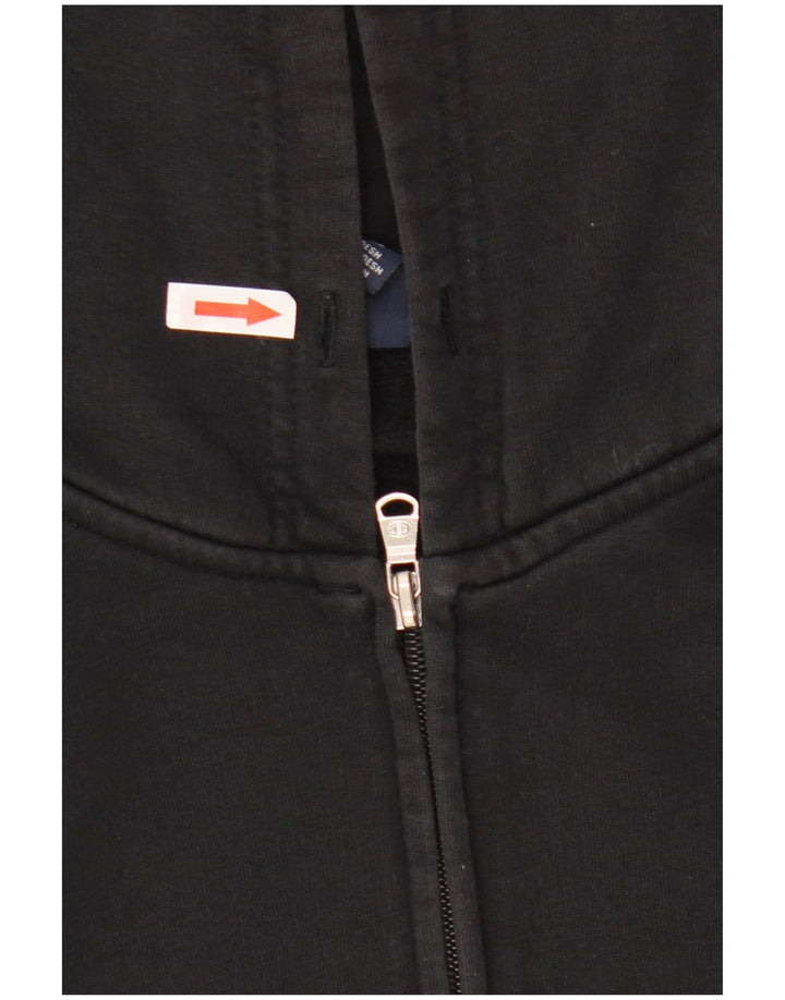 Champion Mens Zip Hoodie Sweater Large Black Cotton