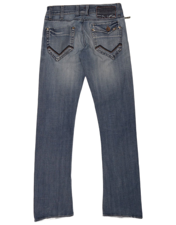 Energie Mens Bootcut Jeans W32 L34 Blue Cotton