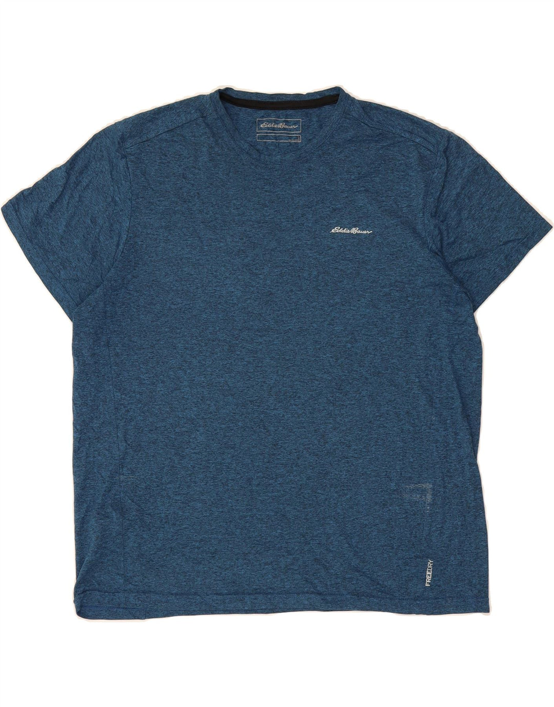 EDDIE BAUER Mens T-Shirt Top Large Blue Polyester Vintage Eddie Bauer and Second-Hand Eddie Bauer from Messina Hembry 