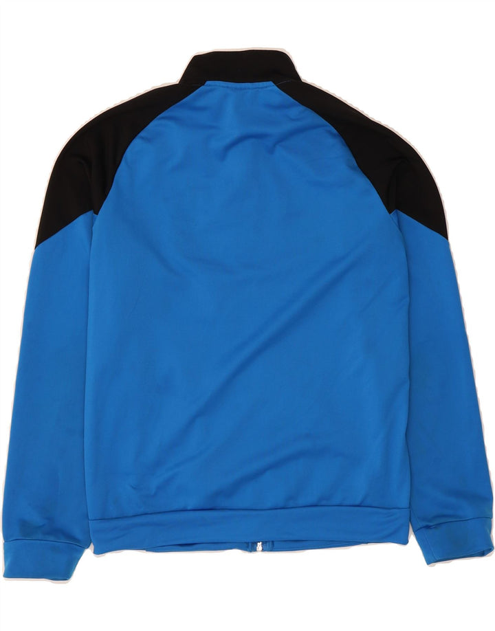 PUMA Boys Graphic Tracksuit Top Jacket 13-14 Years Large Blue Colourblock Vintage Puma and Second-Hand Puma from Messina Hembry 