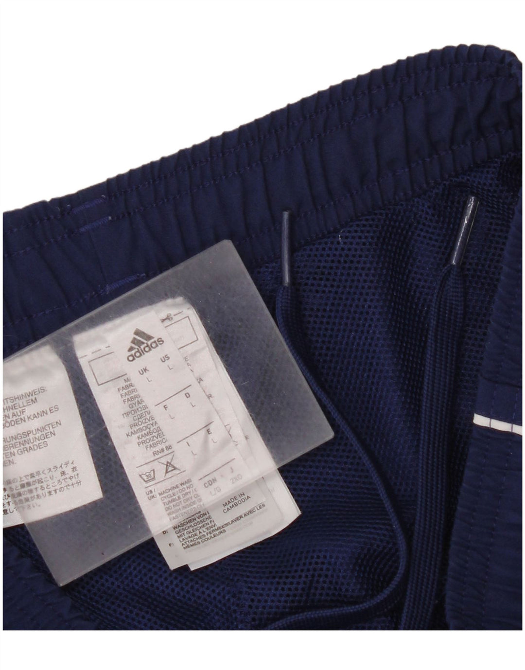Adidas Mens Tracksuit Trousers Large  Navy Blue Polyester