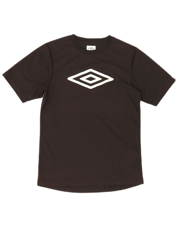 Umbro Boys Graphic T-Shirt Top 12-13 Years Black Polyester