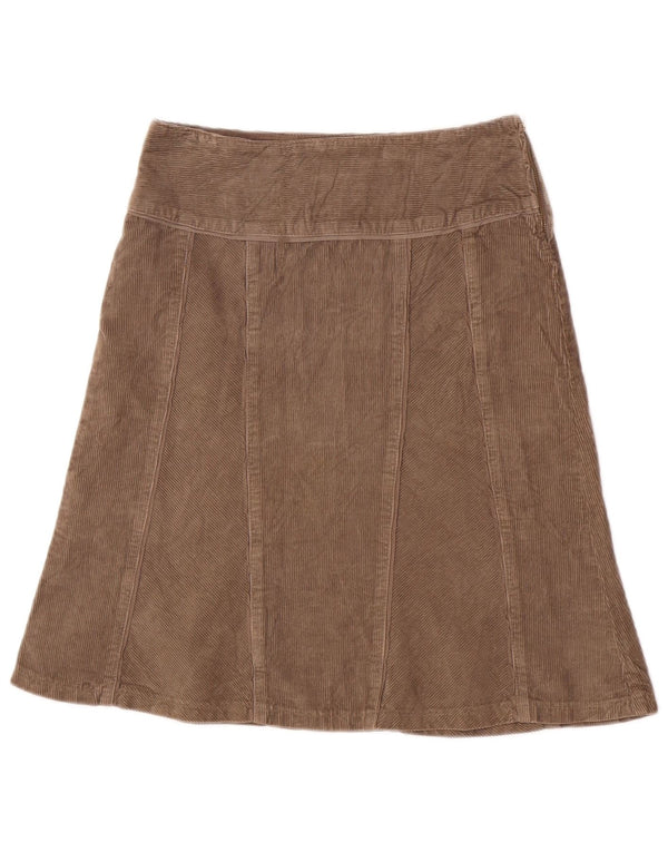 Gonna da donna in velluto a coste Benetton IT 40 Small W29 Cotone Beige