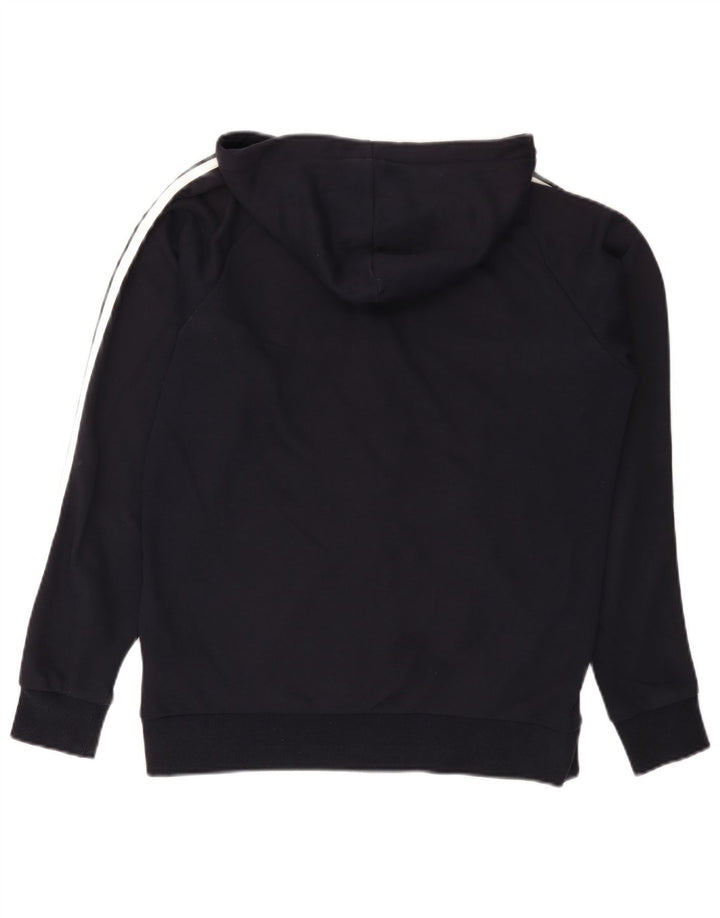 Adidas Mens Zip Hoodie Sweater Medium Navy Blue Cotton