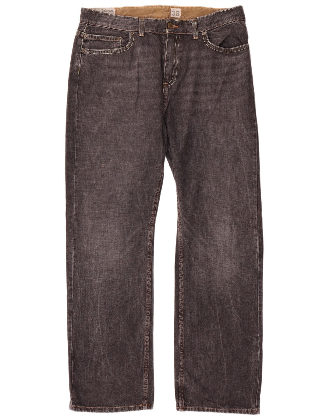 Jeans dritti da uomo Timberland W38 L35 cotone grigio