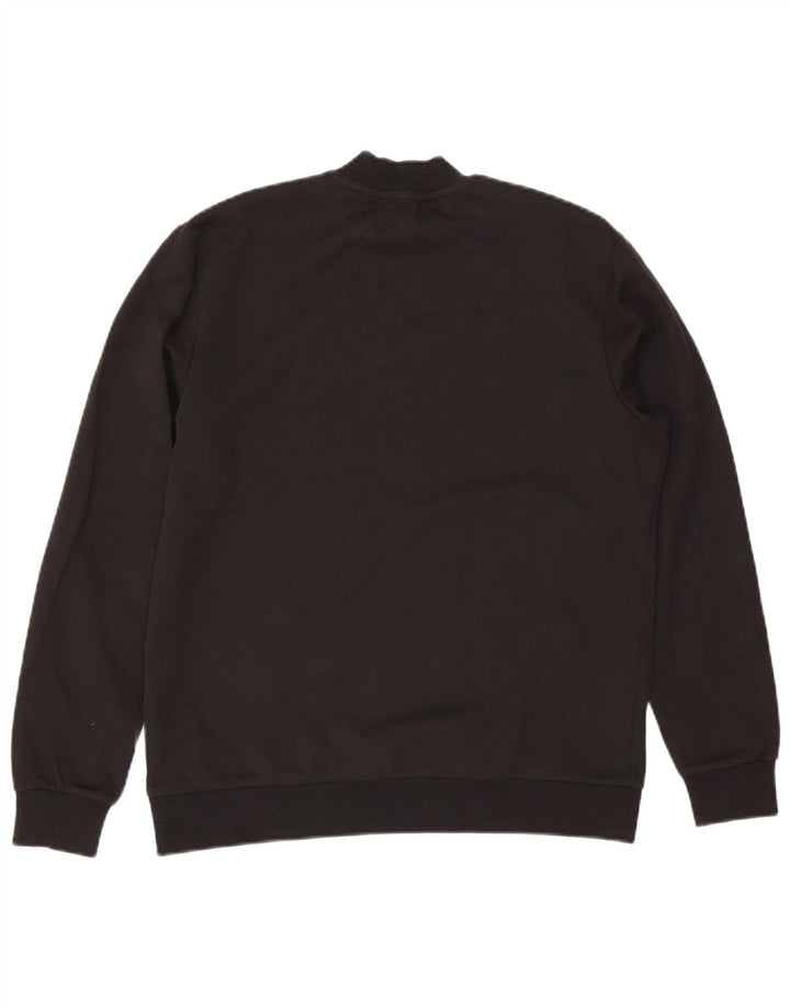 Zara Mens Sweatshirt Jumper Small Black Cotton