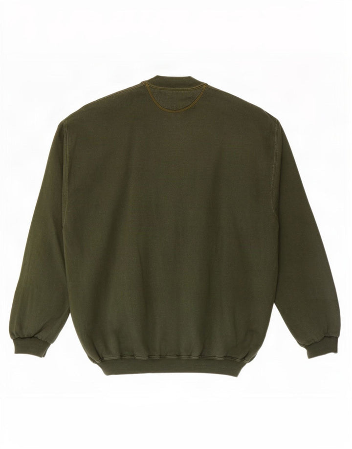 Maglione cardigan da uomo Rifle XL in cotone kaki