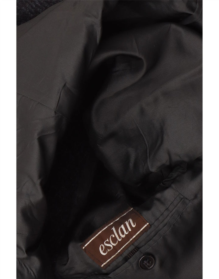 Vintage Mens Overcoat UK 40 Large Navy Blue