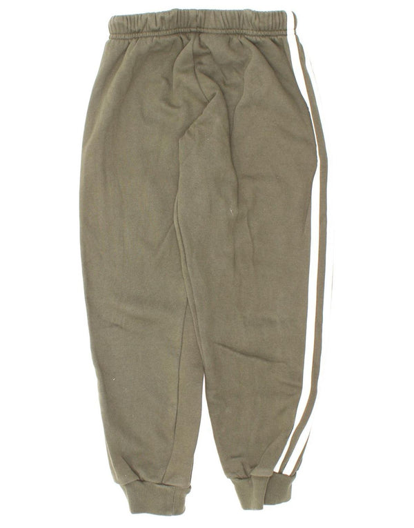 Adidas Chłopięce Spodnie Dresowe Joggery 6-7 Lat Khaki Bawełna