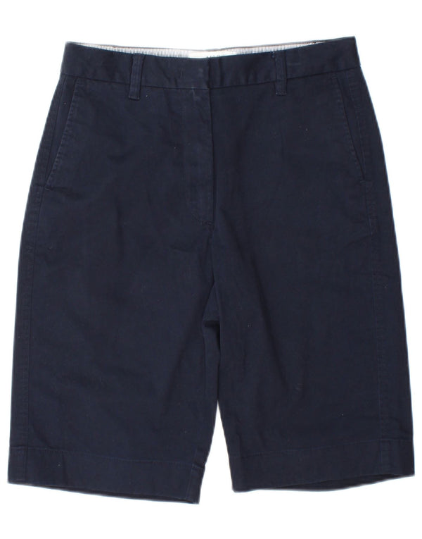 Marks & Spencer Chino Shorts til kvinder UK 8 Small W27 Marineblå Bomuld