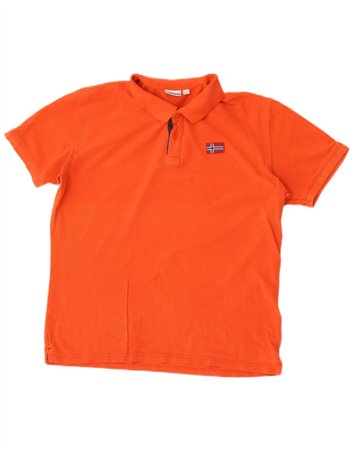 Napapijri Mens Polo Shirt 2XL Orange