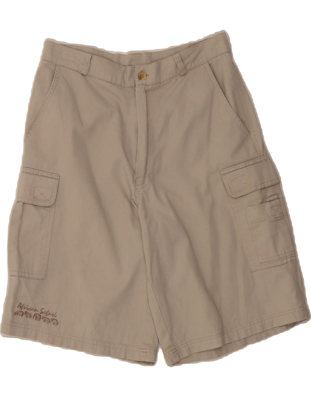 VINTAGE Boys Cargo Shorts 15-16 Years W30 Grey Cotton Vintage Vintage and Second-Hand Vintage from Messina Hembry 