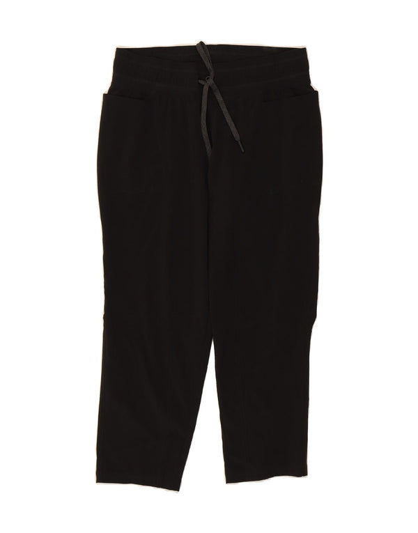 PRANA Womens Crop Tracksuit Trousers UK 10 Small Black