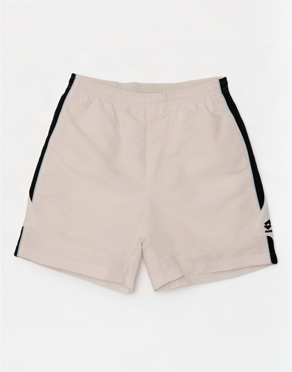 Lotto Mens Graphic Sport Shorts Medium White Colourblock