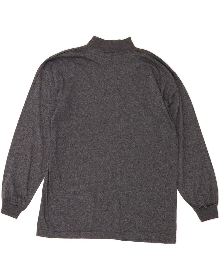VINTAGE Mens Sweatshirt Jumper Medium Grey Polyester Vintage Vintage and Second-Hand Vintage from Messina Hembry 
