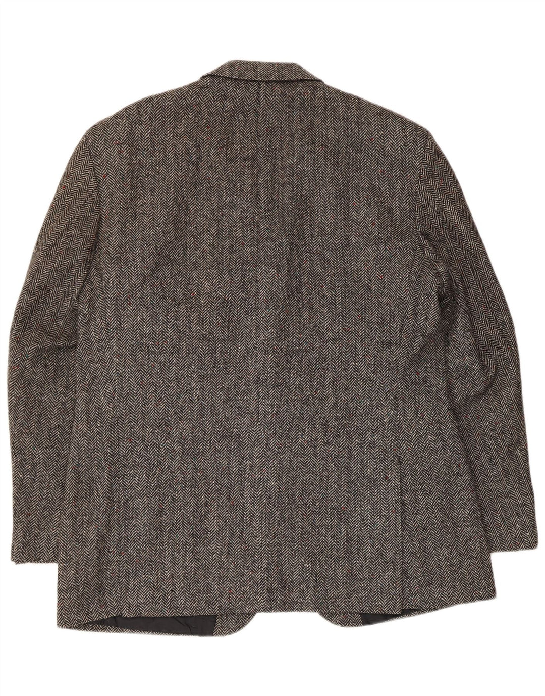 Marks & Spencer Mens 2 Button Blazer Jacket UK 38 Medium Grey Herringbone