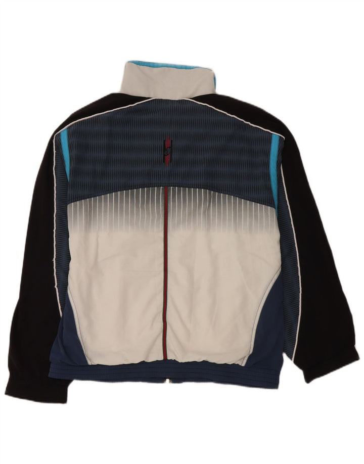 LOTTO Mens Tracksuit Top Jacket UK 36/38 Small White Colourblock Polyester