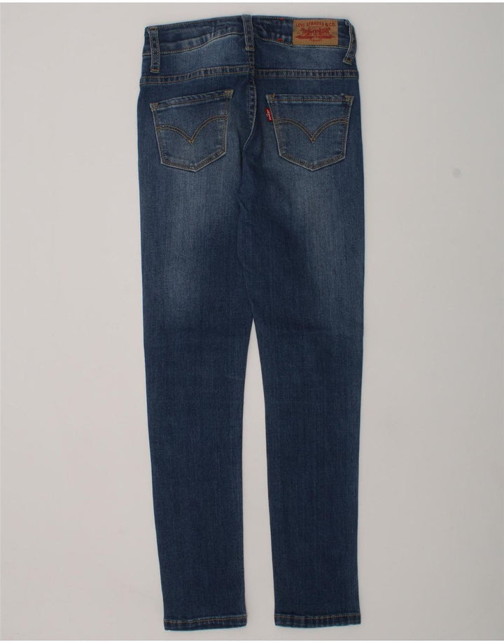 LEVI'S Girls 721 Skinny Jeans 7-8 Years W24 L24 Navy Blue Cotton | Vintage Levi's | Thrift | Second-Hand Levi's | Used Clothing | Messina Hembry 