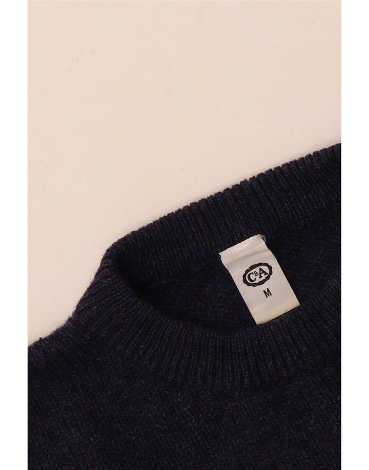 C&A Herre sweater med rund hals, medium marineblå uld