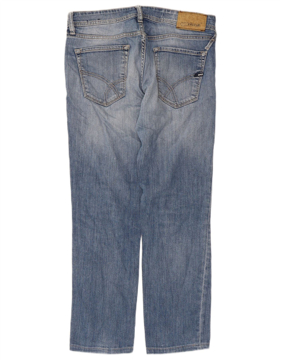 Gas Womens Straight Jeans W33 L27 Blue Cotton