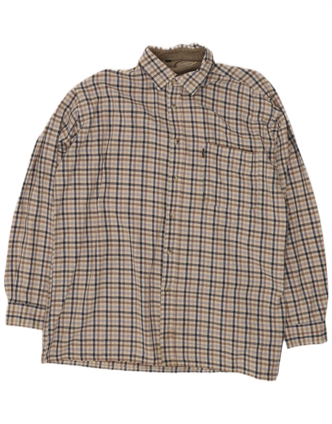 Cămașă de flanel pentru bărbați Champion XL, bumbac vichy multicolor
