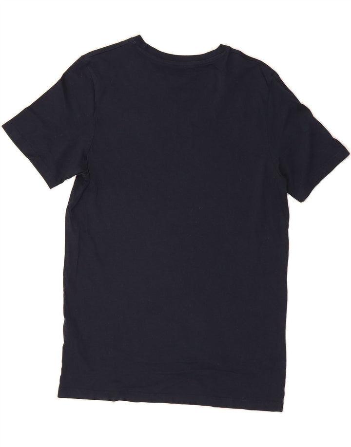 JACK & JONES Mens T-Shirt Top Medium Navy Blue Cotton Vintage Jack & Jones and Second-Hand Jack & Jones from Messina Hembry 