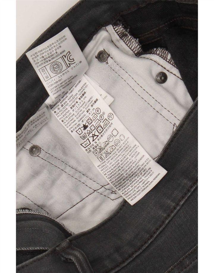 Levi's Mens Slim Jeans W34 L32 Grey Cotton