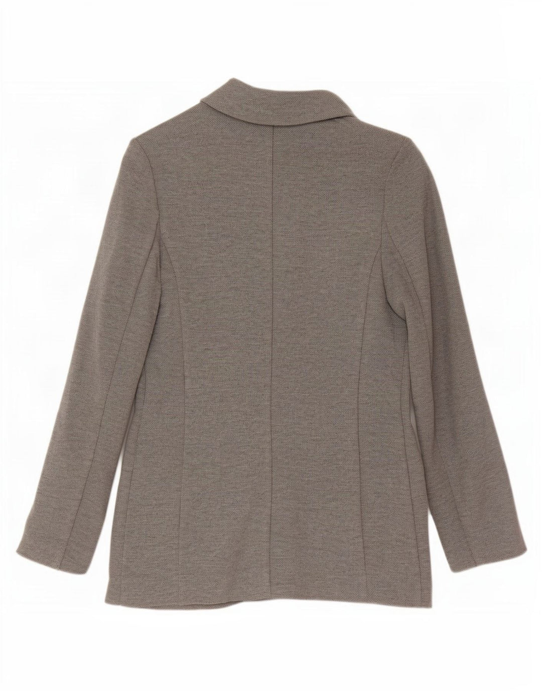 Jaqueta blazer feminina Marks & Spencer com ajuste relaxado Reino Unido 6 XS cinza poliéster