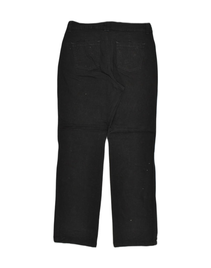 LEE Womens Classic Fit Straight Casual Trousers US 12 Large W30 L30  Black | Vintage Lee | Thrift | Second-Hand Lee | Used Clothing | Messina Hembry 
