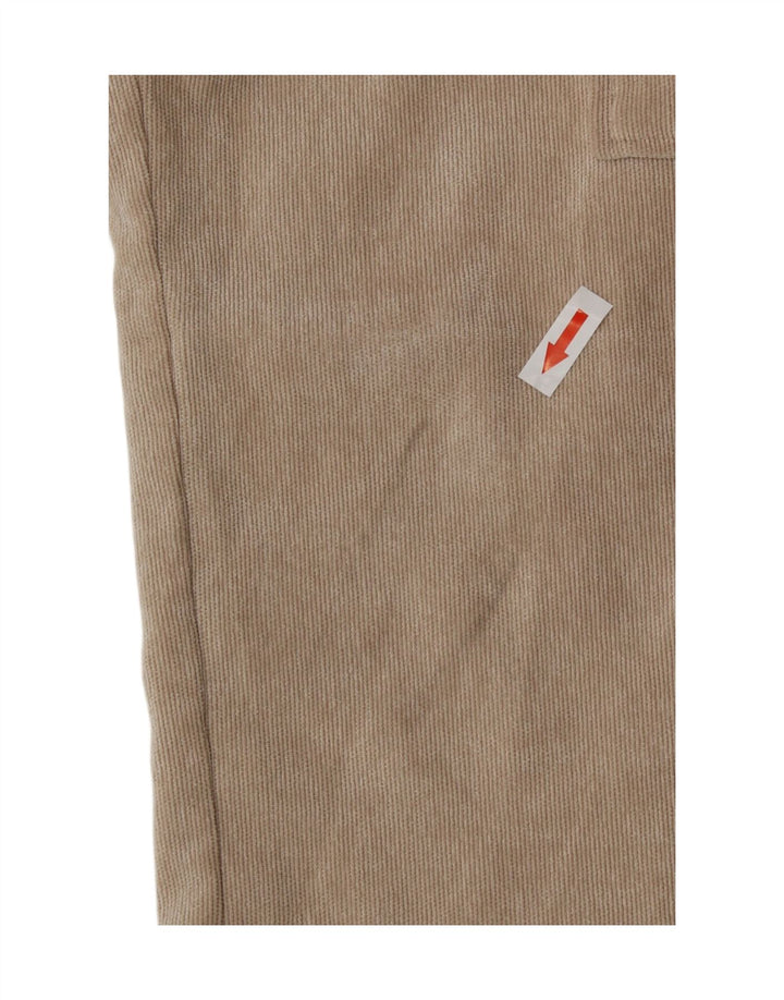 Zara Womens Oversized Corduroy Shirt UK 6 XS Beige Polyester