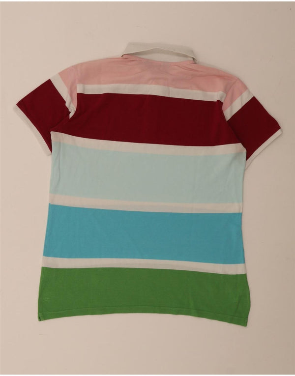 Kappa Mens Polo Shirt Large Multicoloured Striped Cotton