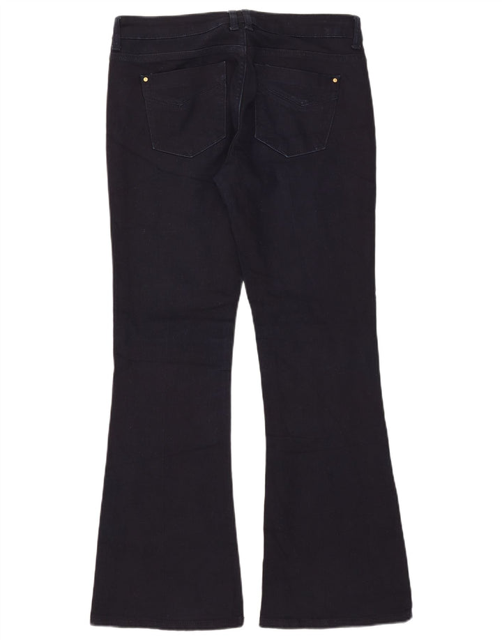 Topshop Womens Flared Jeans W30 L30 Navy Blue Cotton