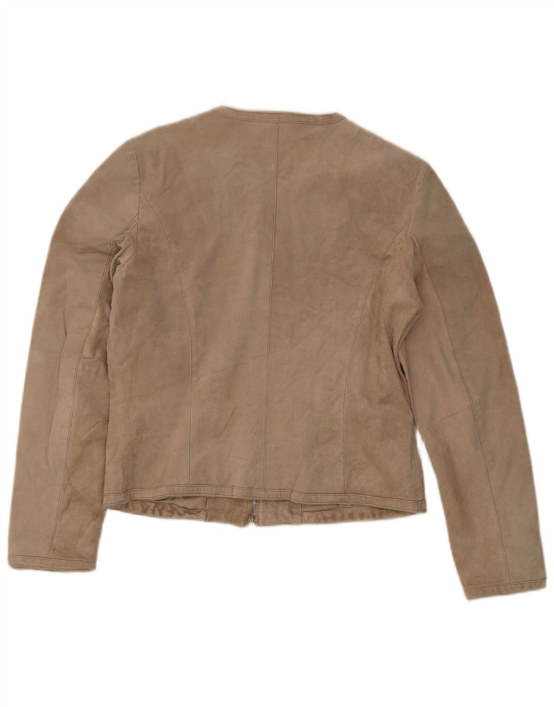 Conbipel Damen Wildlederjacke IT 46 Large Beige Leder