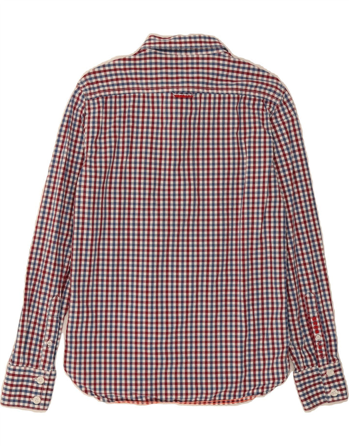 SUPERDRY Mens Shirt Medium Multicoloured Check Cotton Vintage Superdry and Second-Hand Superdry from Messina Hembry 