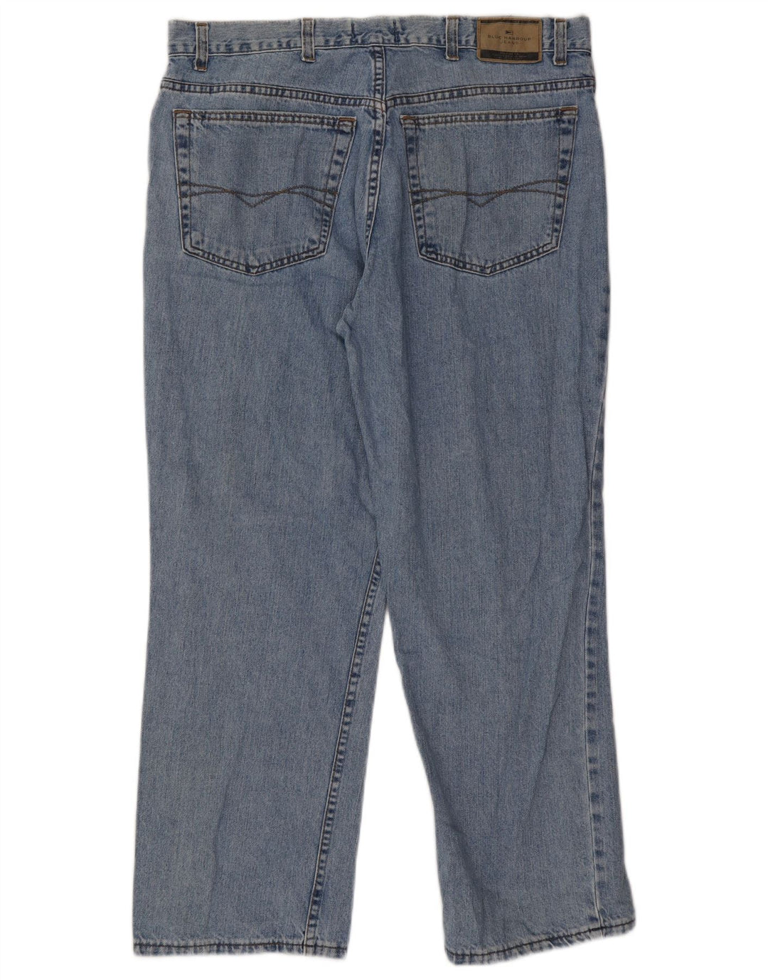 Мужские прямые джинсы Marks & Spencer W38 L29 синие, хлопок