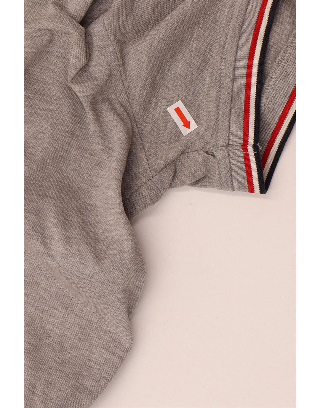 TOMMY HILFIGER Mens Slim Fit Polo Shirt Medium Grey Cotton