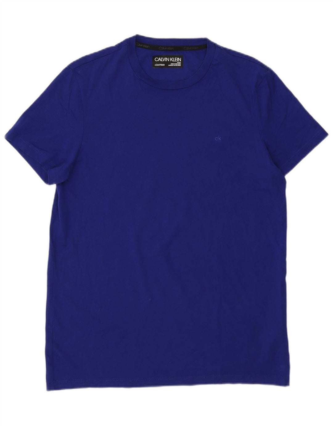 Calvin Klein Mens T-Shirt Top Small Blue Cotton