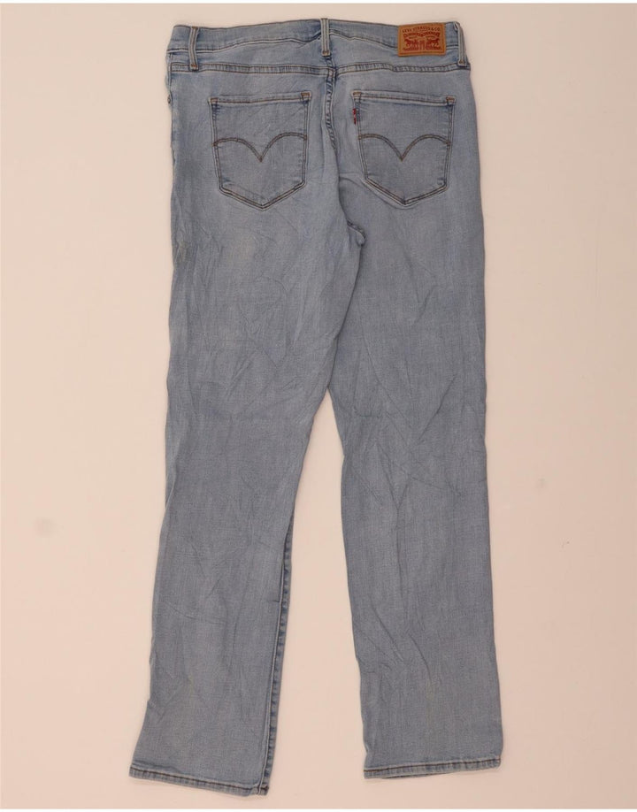 Levi's Womens 314 Shaping Straight Jeans W32 L30 Blue Cotton