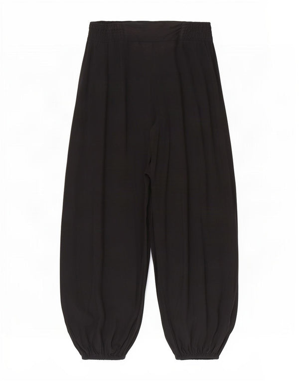 Pantaloni harem pentru femei Marks & Spencer Medium W28 L26 Black Viscose
