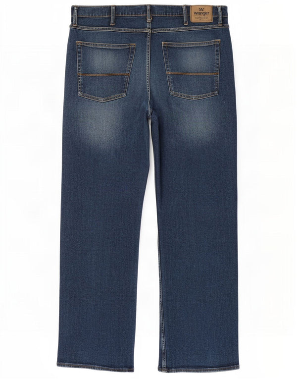 Wrangler muške ravne traperice W36 L30 plavi pamuk